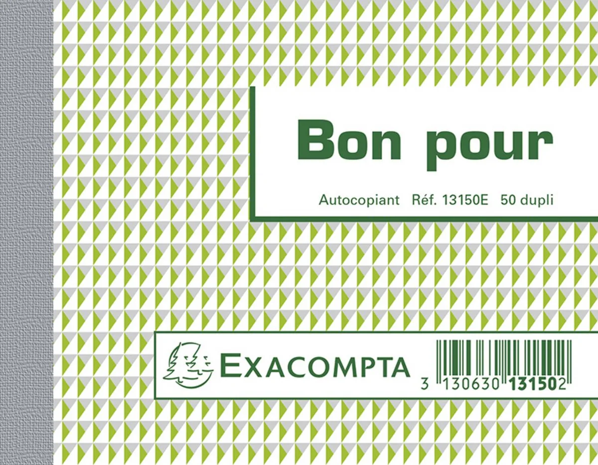 Exacompta 10x Doorschrijfpapier Bon voor 10,5x13,5cm 50 zelfkopiërend papier dupli - - 13150E by Exacompta in Ander – product photo