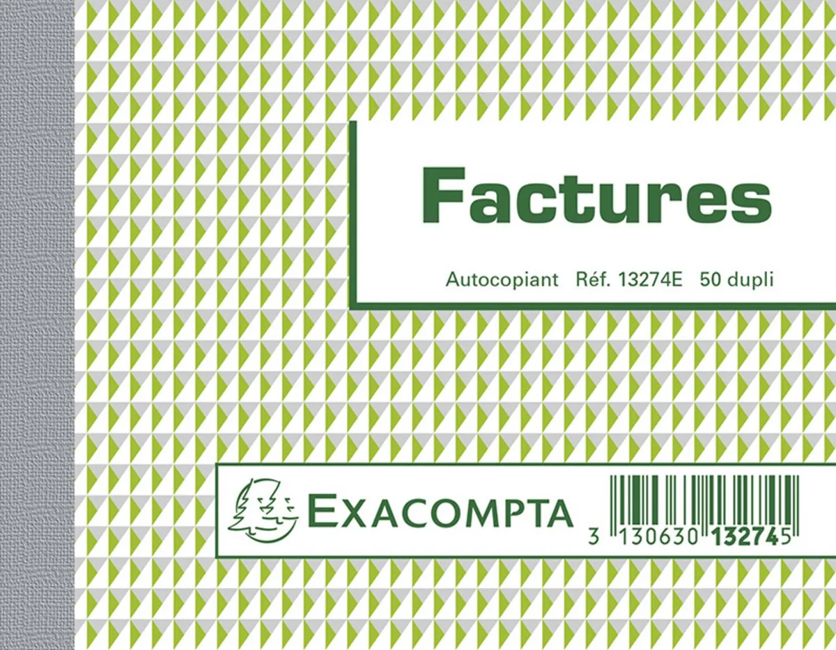 Exacompta 10x Doorschrijfpapier Facturen 10,5x13,5cm 50 zelfkopiërend papier dupli - - 13274E by Exacompta in Ander – product photo