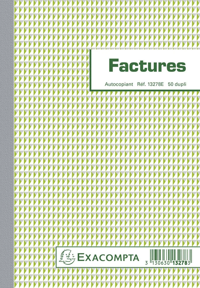 Exacompta 10x Doorschrijfpapier Facturen 21x14,8cm 50 zelfkopiërend papier dupli - - 13278E by Exacompta in Ander – product photo