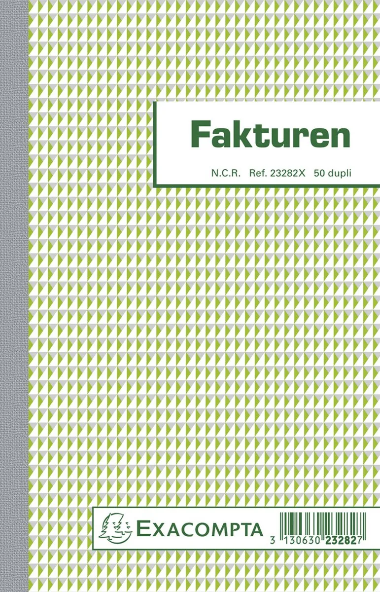 Exacompta 10x Facturen 21x13,5cm 50 blad doorschrijfpapier dupli Nederlandstalig - - 23282X från Exacompta i Ander – produktbild