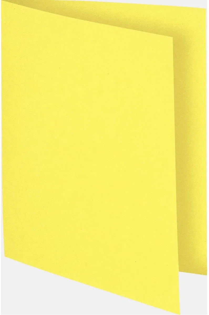 Exacompta 10x FLASH 80 - Pak van 100 inlegmappen - 150005E by Exacompta in Kanariegeel – product photo
