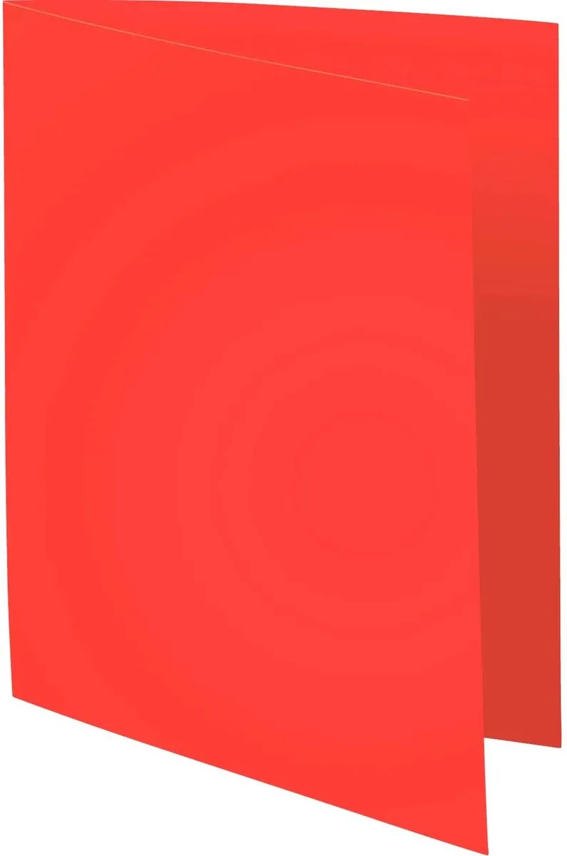 Exacompta 10x FOREVER 170 - Pak van 50 dossiermappen 170g/m2- 24x32cm voor A4. - 420212E van Exacompta in Rood – productfoto