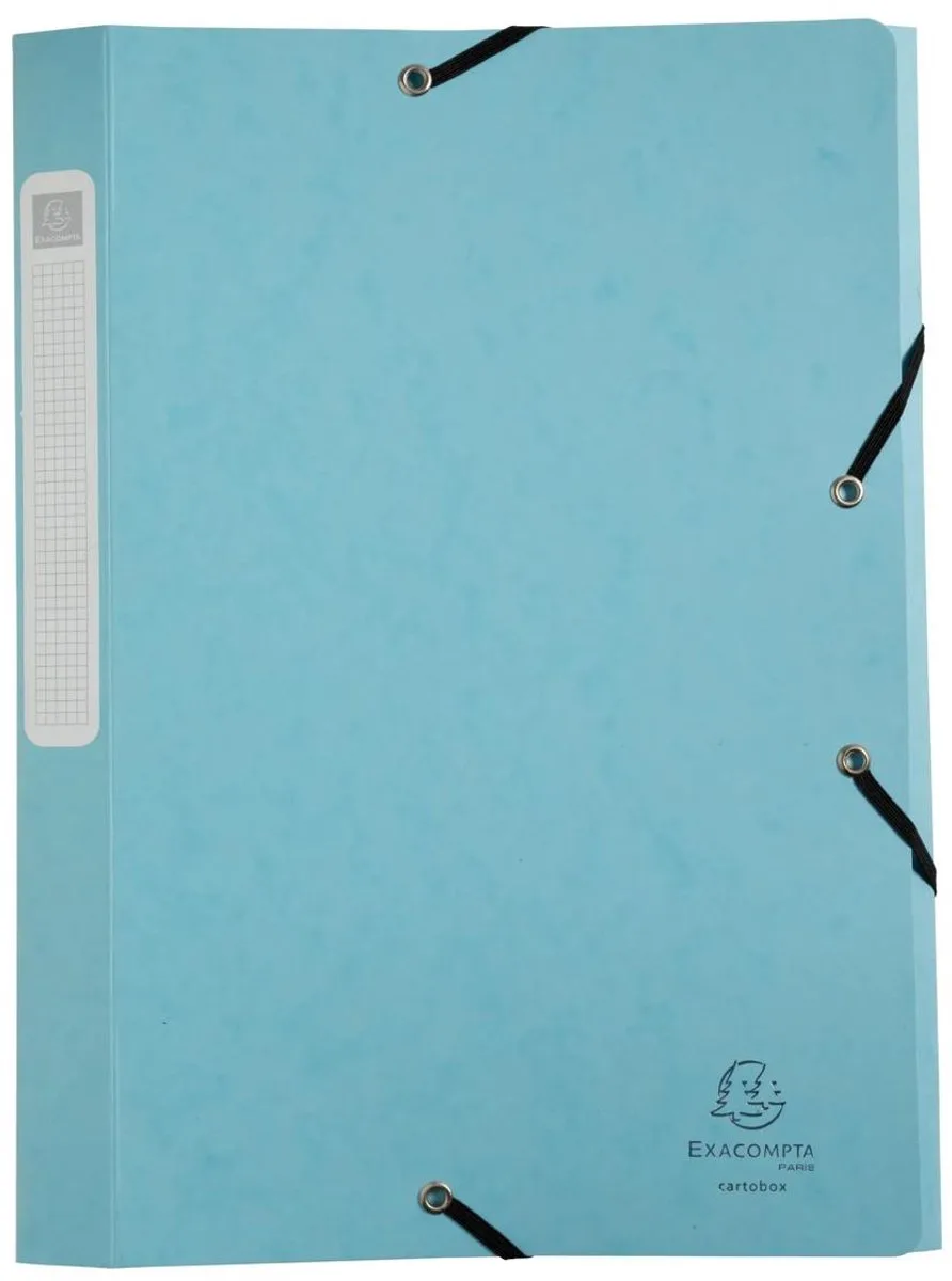 Exacompta 10x Klasseerdoos Cartobox vlak geleverd - Rug 25mm Glanskarton Aquarel - A4 - 18560E van Exacompta in Geassorteerd – productfoto
