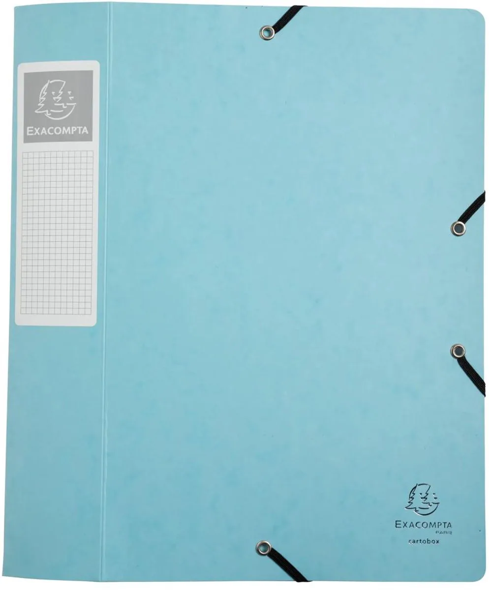 Exacompta 10x Klasseerdoos Cartobox vlak geleverd - Rug 60mm Glanskarton Aquarel - A4 - 16460E van Exacompta in Geassorteerd – productfoto