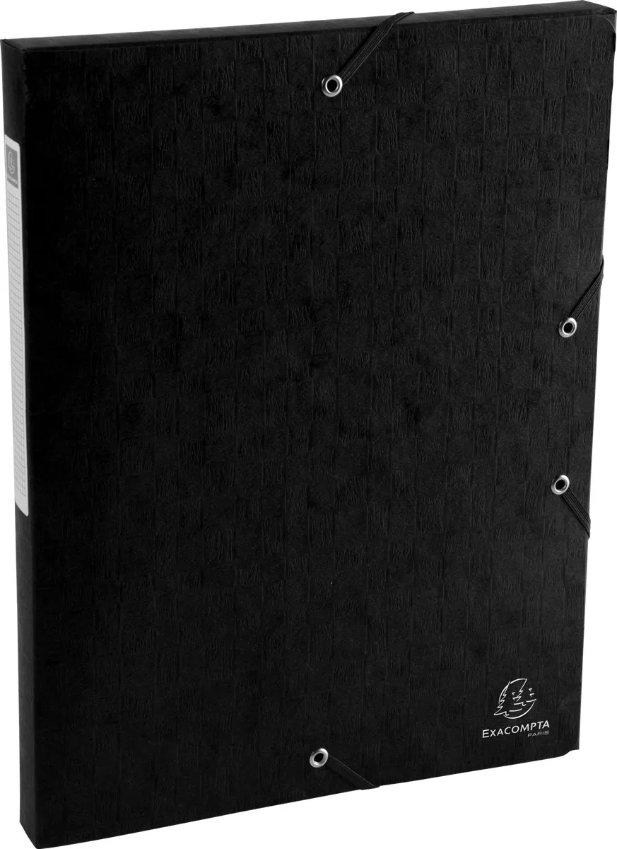 Exacompta 10x Klasseerdoos Scotten Rug 25mm - A4 - 50701E van Exacompta in Zwart – productfoto