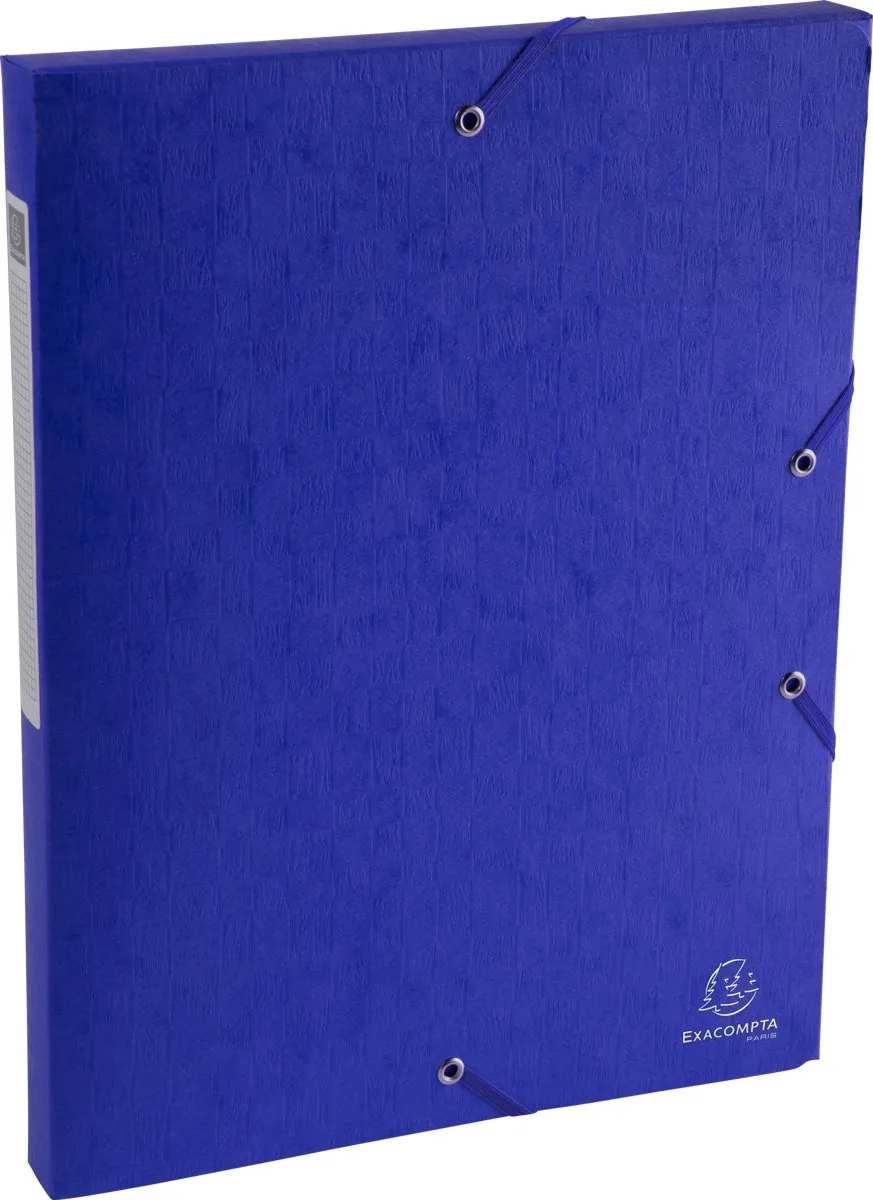 Exacompta 10x Klasseerdoos Scotten Rug 25mm - A4 - 50702E de Exacompta en Bleu – photo produit