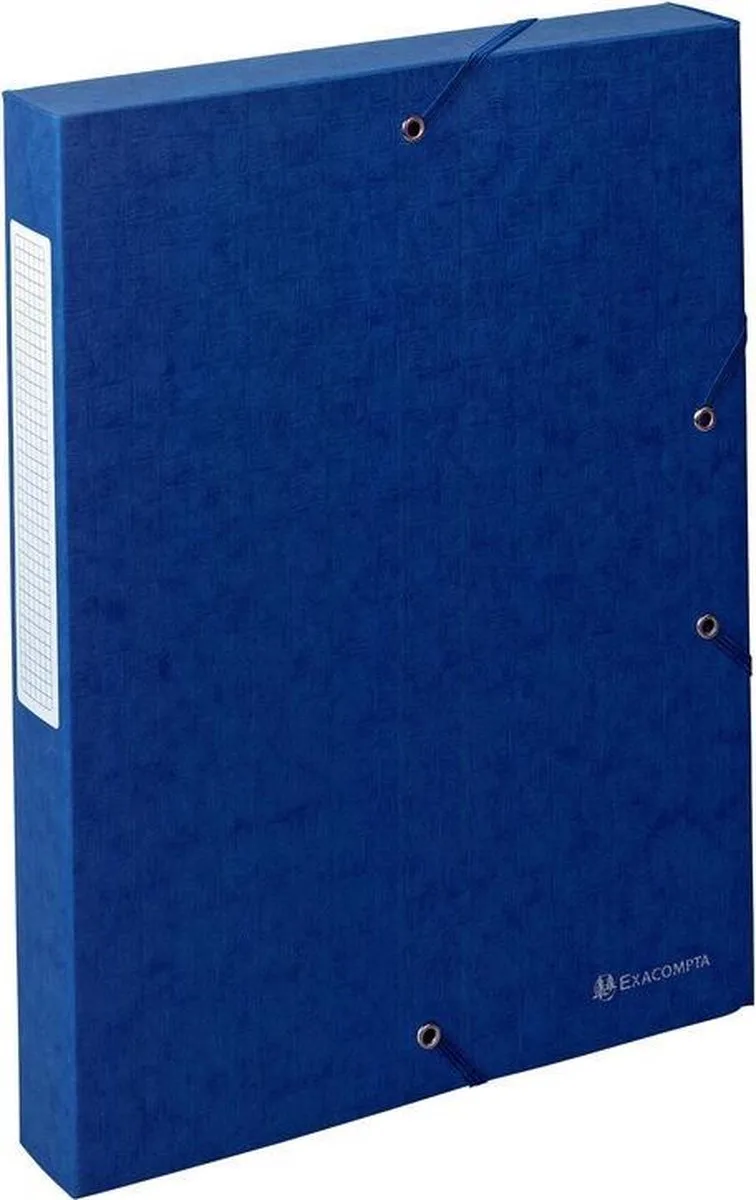Exacompta 10x Klasseerdoos Scotten Rug 40mm - A4 - 50812E van Exacompta in Blauw – productfoto