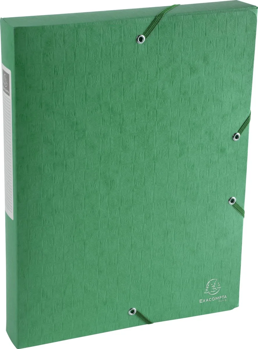 Exacompta 10x Klasseerdoos Scotten Rug 40mm - A4 - 50813E de Exacompta en Vert – photo produit