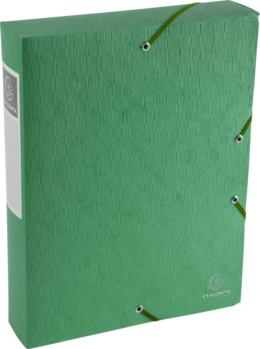 Exacompta 10x Klasseerdoos Scotten Rug 60mm - A4 - 50913E van Exacompta in Groen – productfoto