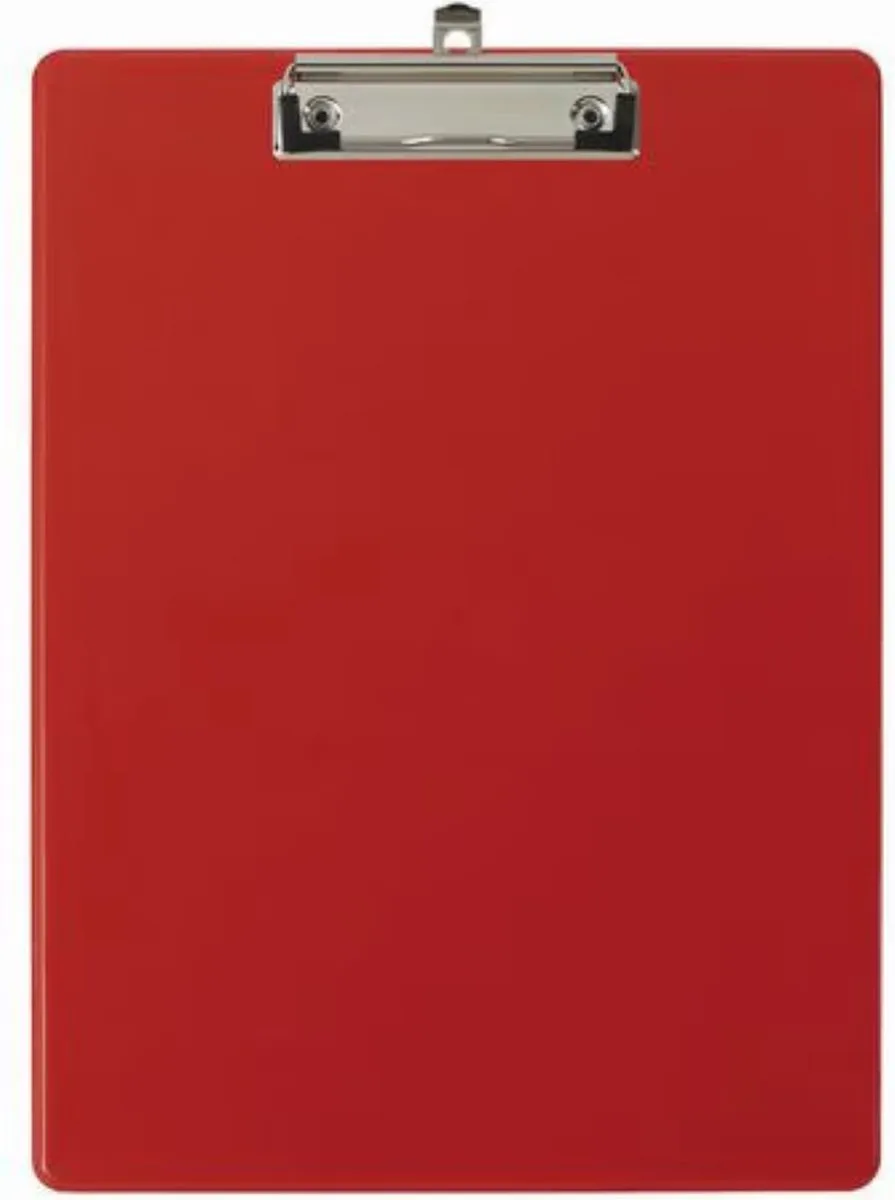 Exacompta 10x Klemplaat in gecoat papier - 23x32cm voor A4 - 17295E van Exacompta in Rood – productfoto