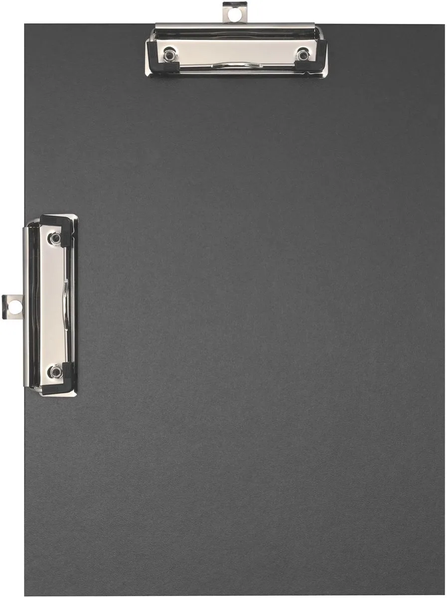 Exacompta 10x Klemplaat in gecoat papier - dubbele klem - 23x32cm voor A4 - 18271E by Exacompta in Black – product photo