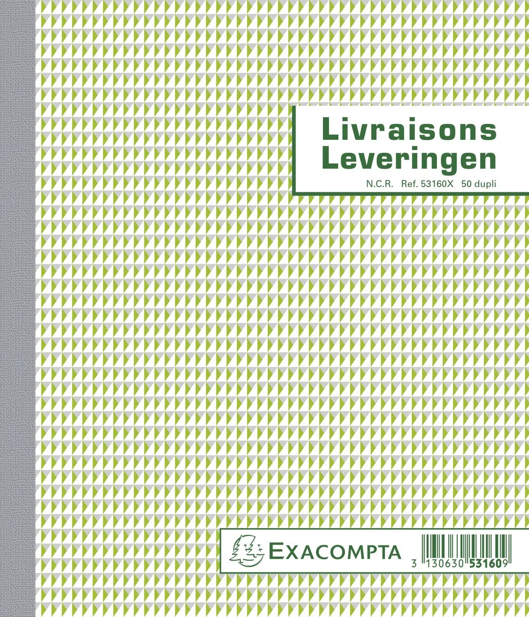 Exacompta 10x Leveringen 21x18cm 50 blad doorschrijfpapier dupli - Tweetalig - - 53160X van Exacompta in Ander – productfoto