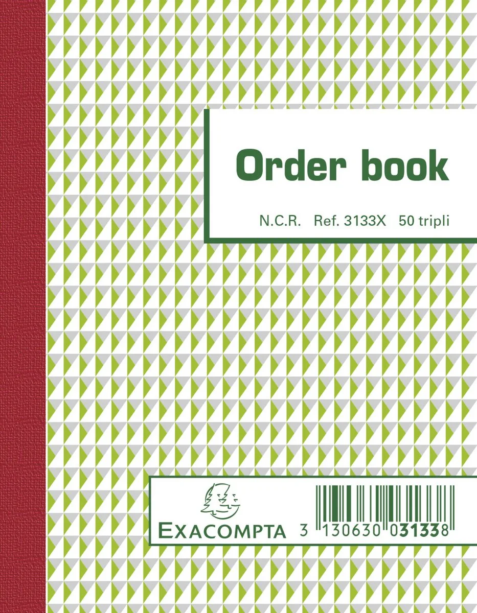 Exacompta 10x Orderbook gelijnd 13,5x10,5cm 50 blad doorschrijfpapier tripli - - 3133X von Exacompta in Ander – Produktfoto