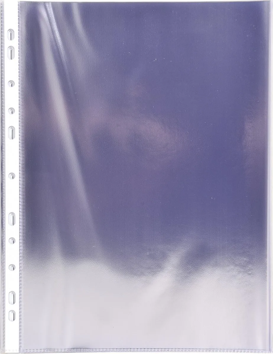 Exacompta 10x Pak van 10 geperforeerde showtassen - gladde PVC - A4 - 3195E by Exacompta in Transparent – product photo