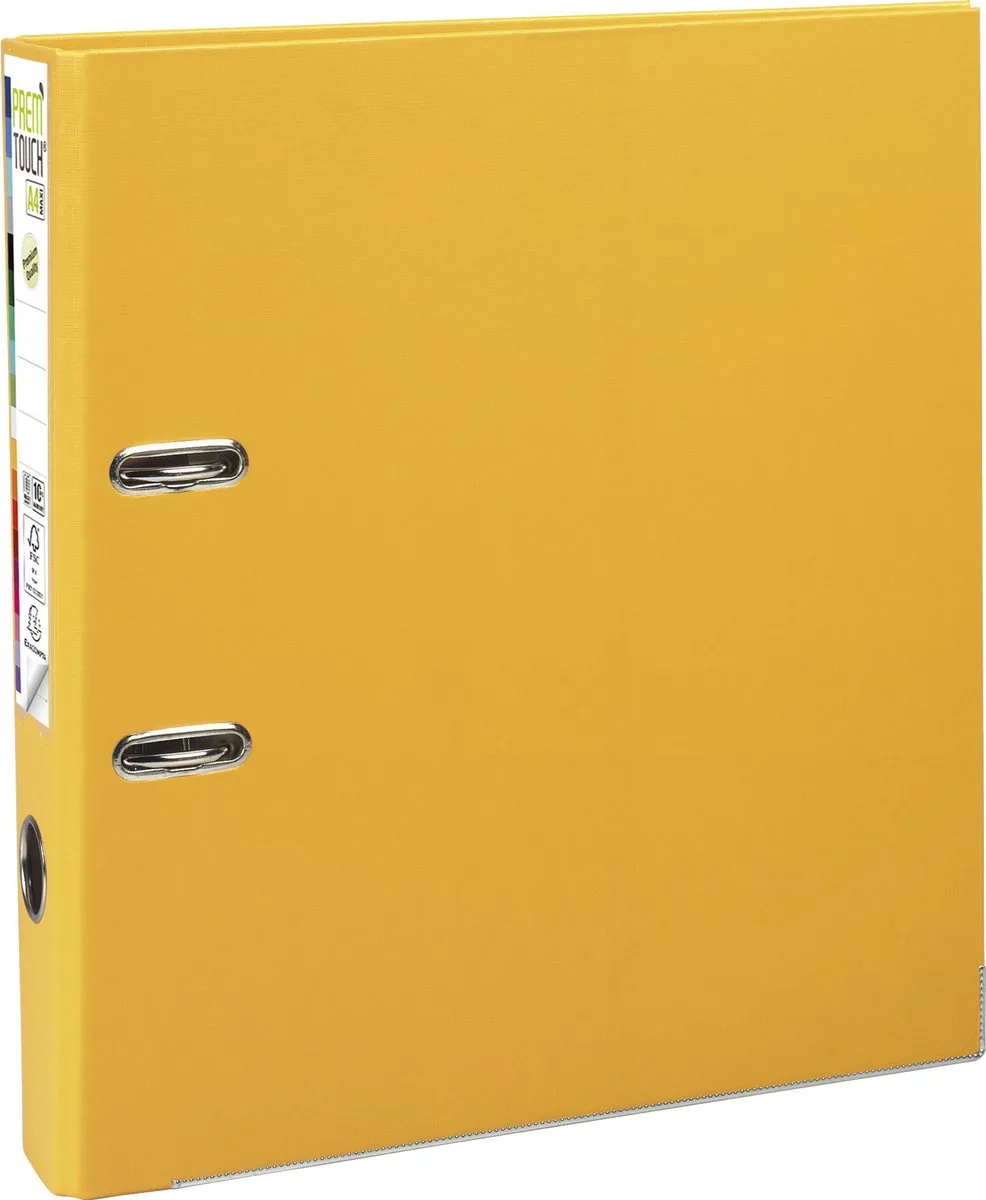 Exacompta 10x Prem'Touch® PP Ordner met hefboom - Rug 50mm - A4 maxi - 53149E van Exacompta in Geel – productfoto