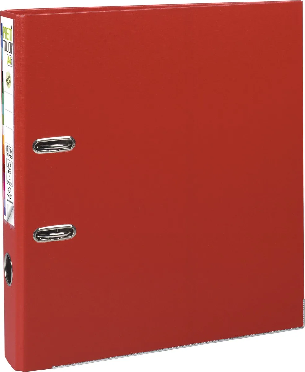 Exacompta 10x Prem'Touch® PP Ordner met hefboom - Rug 50mm - A4 maxi - 53145E by Exacompta in Red – product photo