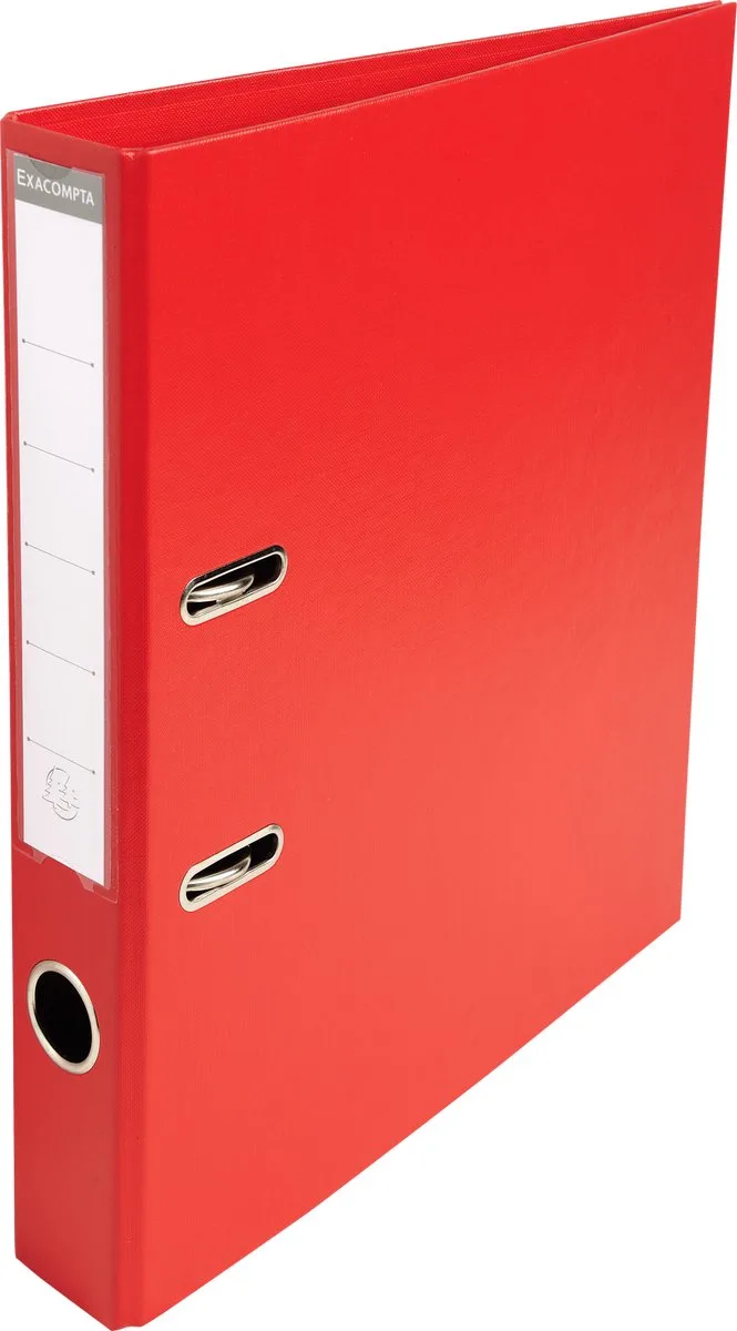 Exacompta 10x Prem'Touch® PVC Ordner met hefboom - rug 50 mm - A4 - 53545E van Exacompta in Rood – productfoto