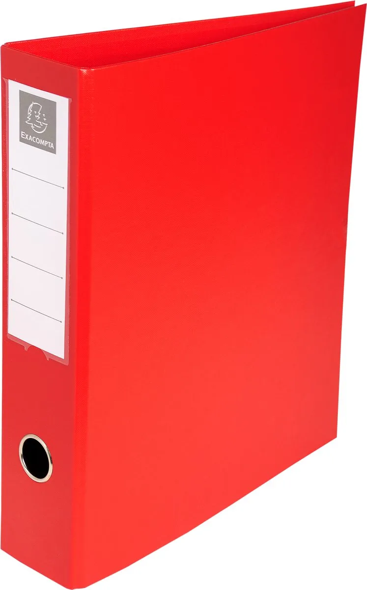 Exacompta 10x Ringband in PVC met 4 D-ringen van 50 mm op het achterplat- A4 maxi. - 51745E by Exacompta in Red – product photo