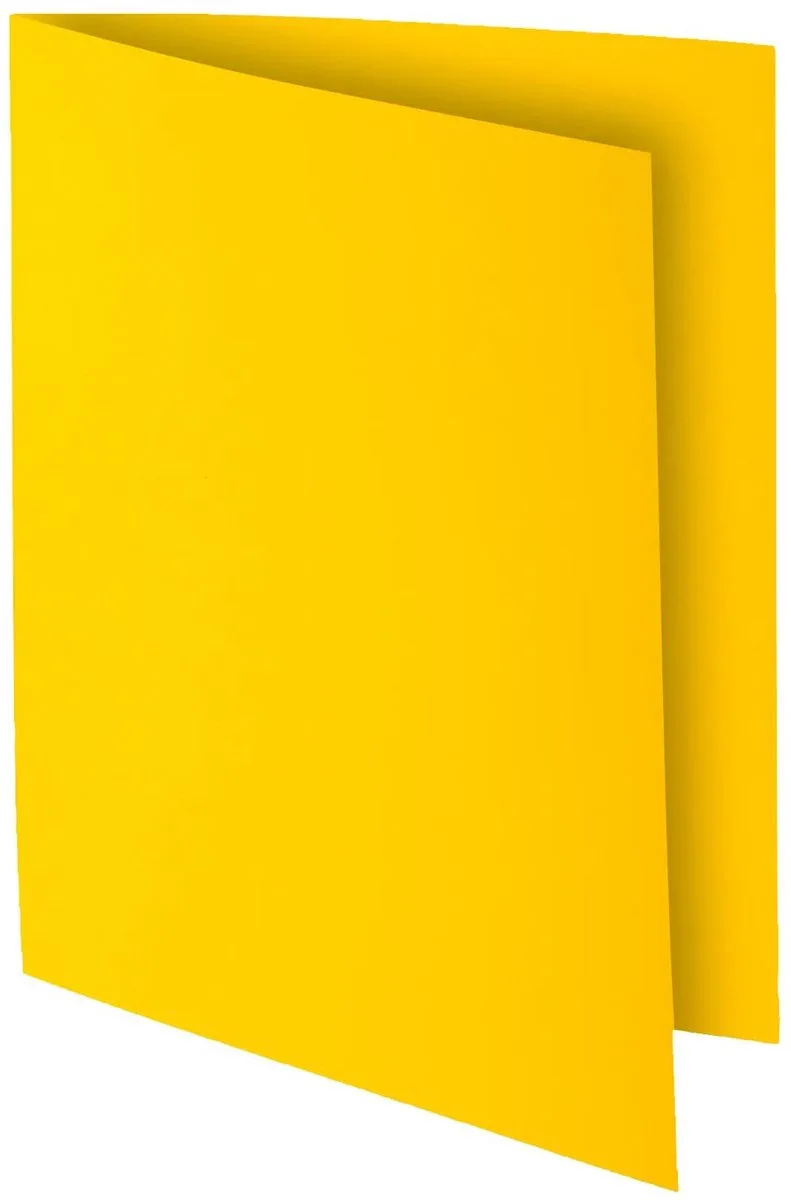 Exacompta 10x ROCK''S 210 Pak van 10 dossiermappen 210g/m2 24x32cm voor A4. - 217111E van Exacompta in Citroengeel – productfoto
