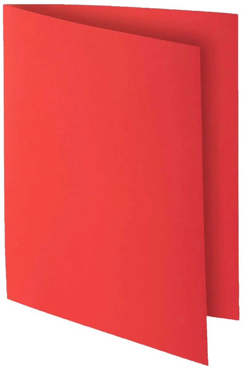 Exacompta 10x ROCK''S 210 Pak van 10 dossiermappen 210g/m2 24x32cm voor A4. - 217112E by Exacompta in Red – product photo