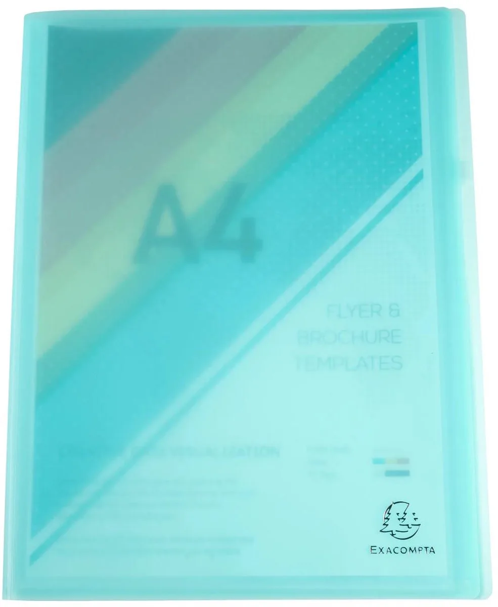 Exacompta 10x Showalbum in halfharde polypropyleen Chromaline Pastel 80 zichten - A4 - 88473E by Exacompta in Pastelgroen – product photo