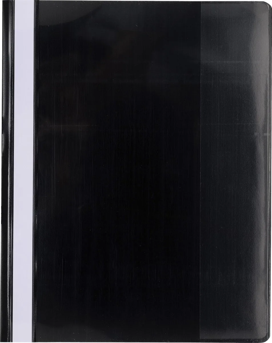 Exacompta 10x Snelhechtmap PVC Premium kwaliteit - A4 - 439901B by Exacompta in Black – product photo