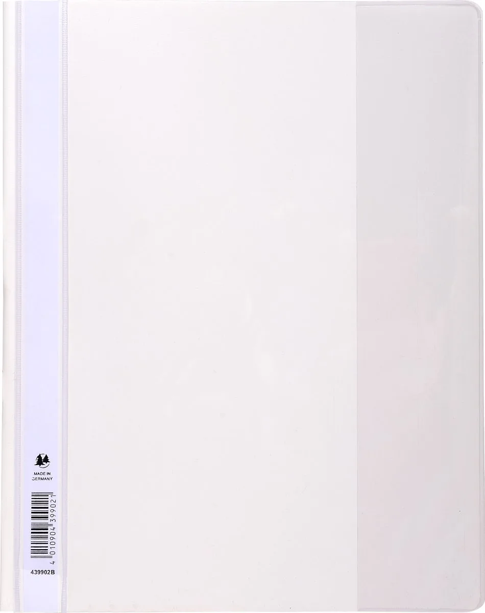 Exacompta 10x Snelhechtmap PVC Premium kwaliteit - A4 - 439902B by Exacompta in White – product photo