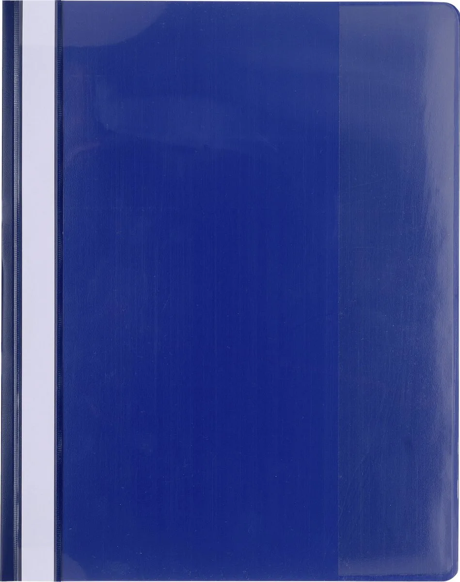 Exacompta 10x Snelhechtmap PVC Premium kwaliteit - A4 - 439907B by Exacompta in Blue – product photo