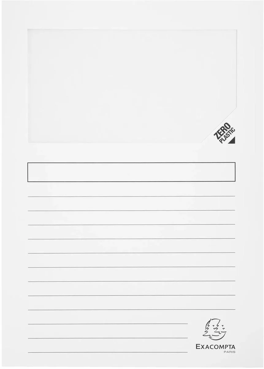 Exacompta 10x SUPER Pak van 10 venstermappen - 160g/m2 - 22x31cm - 50450E by Exacompta in Geassorteerd – product photo