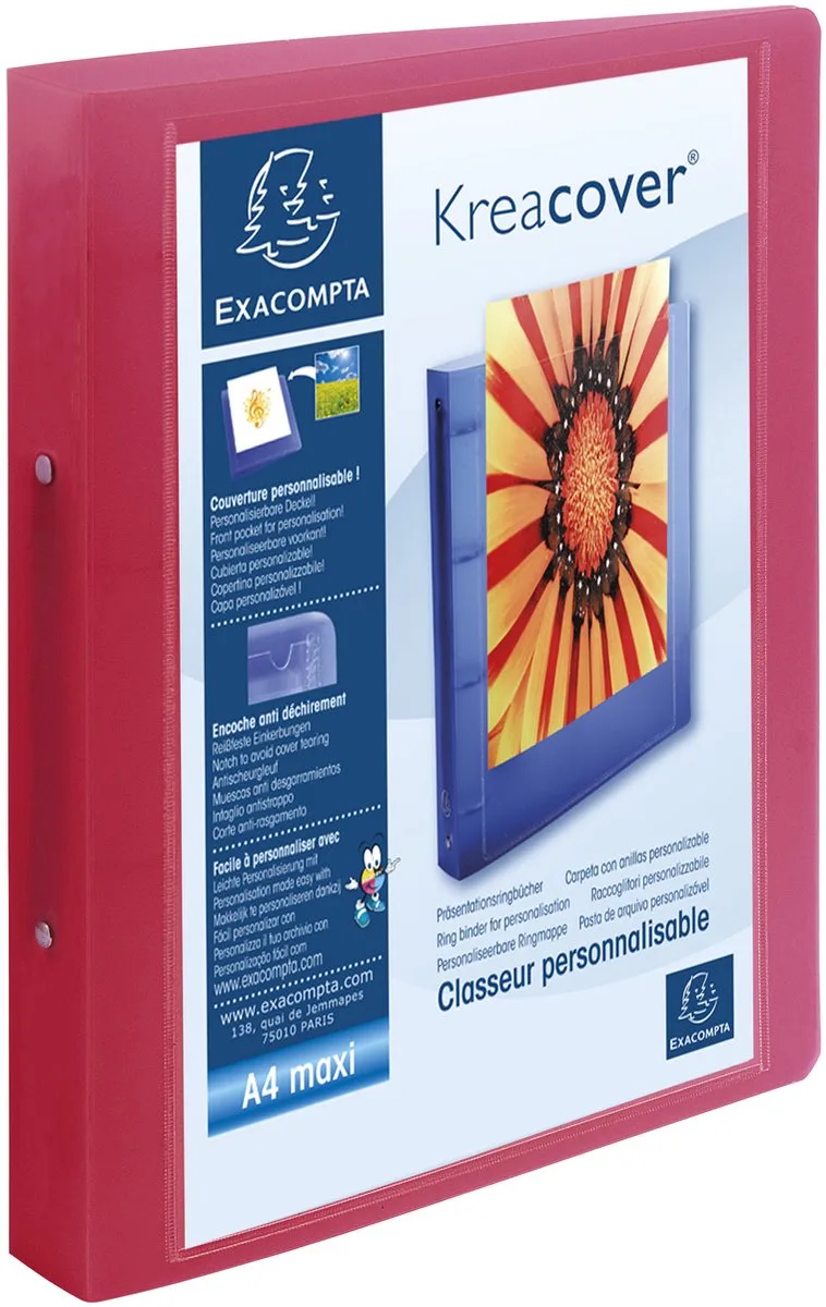 Exacompta 12x Kreacover Ringband Chromaline PP 10/10de met 2 ringen van 30mm - A4 maxi - 54869E by Exacompta in Geassorteerd – product photo