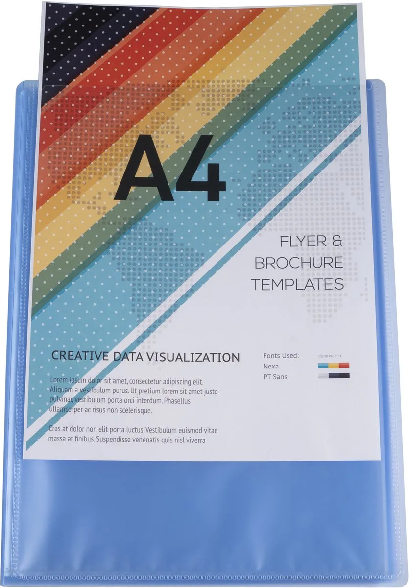 Exacompta 20x Kreacover Chromaline Personaliseerbare showalbums PP met vaste rug - halfharde omslag - 20 tassen - 40 zichten - A4 - 5729E van Exacompta in Geassorteerd – productfoto
