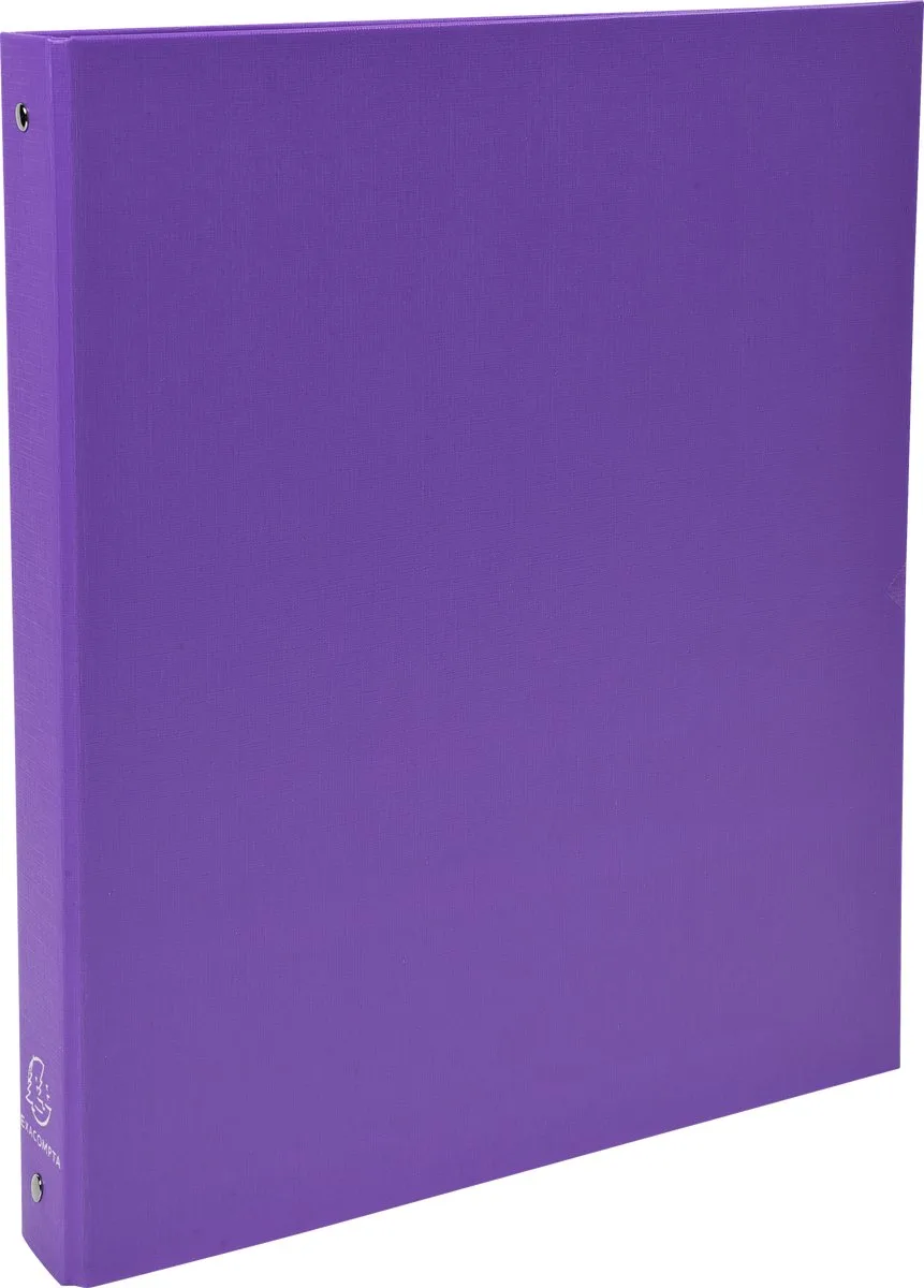 Exacompta 20x Ringband in PP met harde omslag - 4 ringen van 30mm - A4 - 51376E de Exacompta en Purper – photo produit