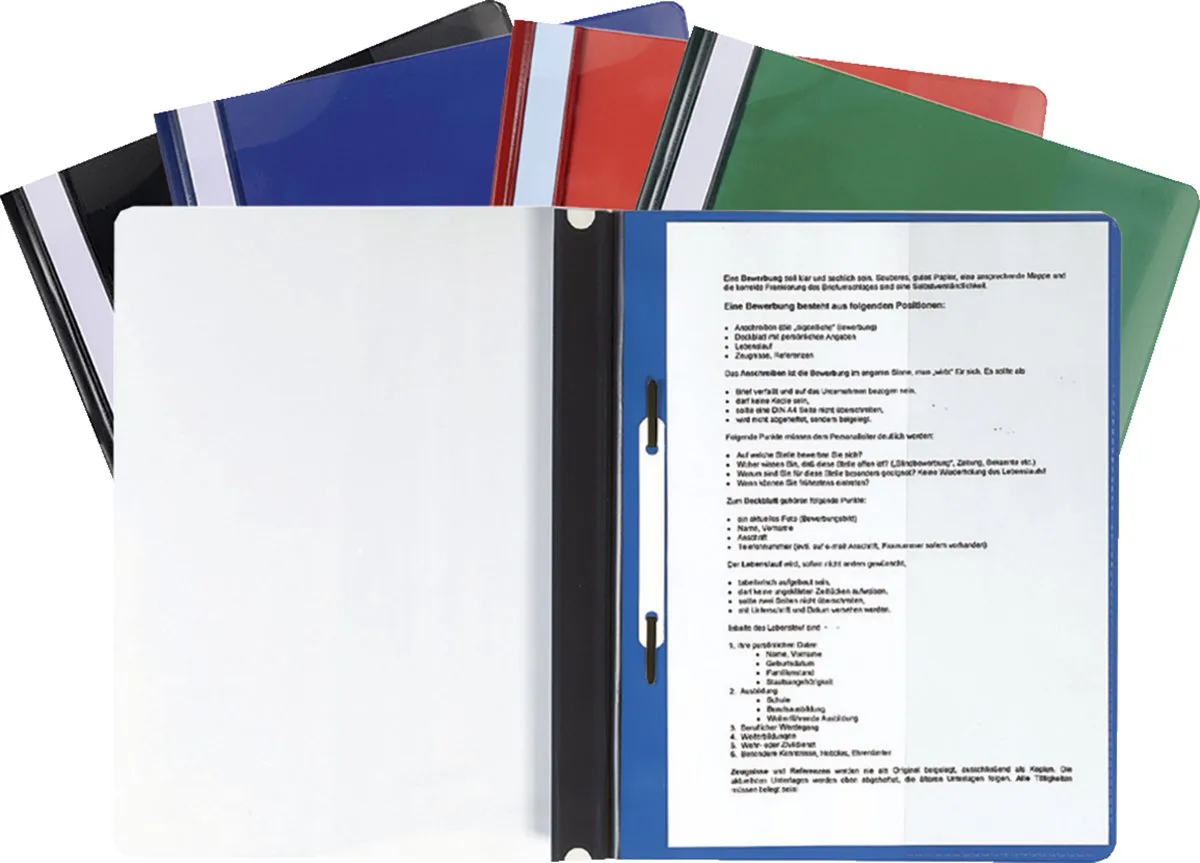 Exacompta 20x Snelhechtmap PVC Premium kwaliteit - A4 - 439900B by Exacompta in Geassorteerd – product photo