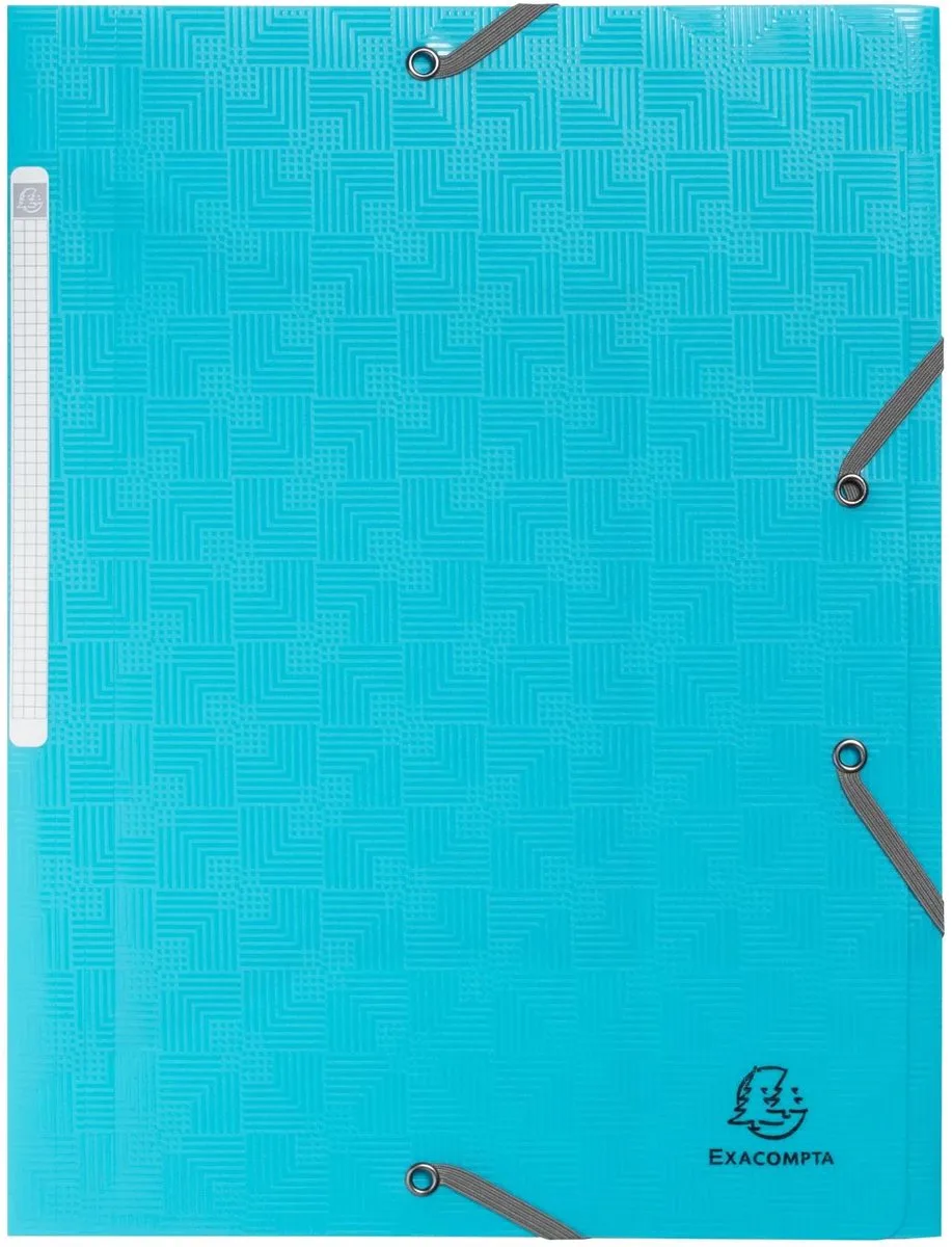 Exacompta 24x Elastomap met 3 flappen gerecycled polypropyleen Pop'N Co - 55990E de Exacompta en Geassorteerd – photo produit