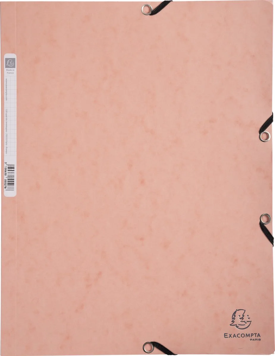 Exacompta 25x AQUAREL - Elastomap in glanskarton 400g/m2 - A4 - 55527E by Exacompta in Koraal – product photo
