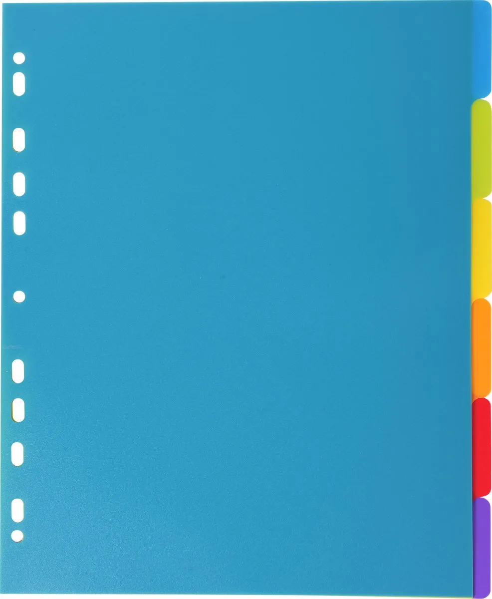 Exacompta 25x Campus® Tabbladen in PP met onbedrukte tabs- 6 tabs - A4 maxi - 3806E by Exacompta in Doorschijnend – product photo