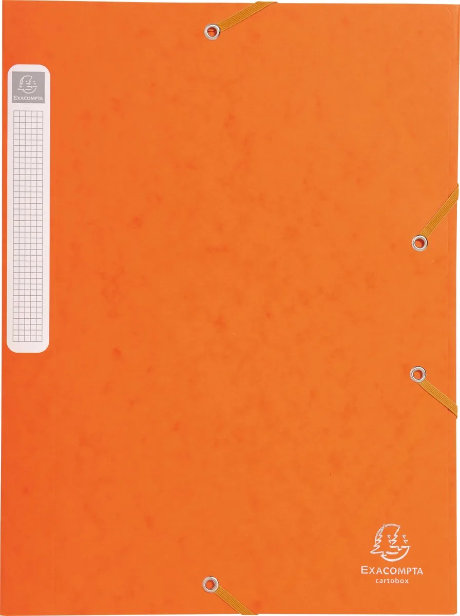 Exacompta 25x Cartobox Archiefdoos Rug 25mm - A4 (vlak geleverd) - 18517H von Exacompta in Orange – Produktfoto