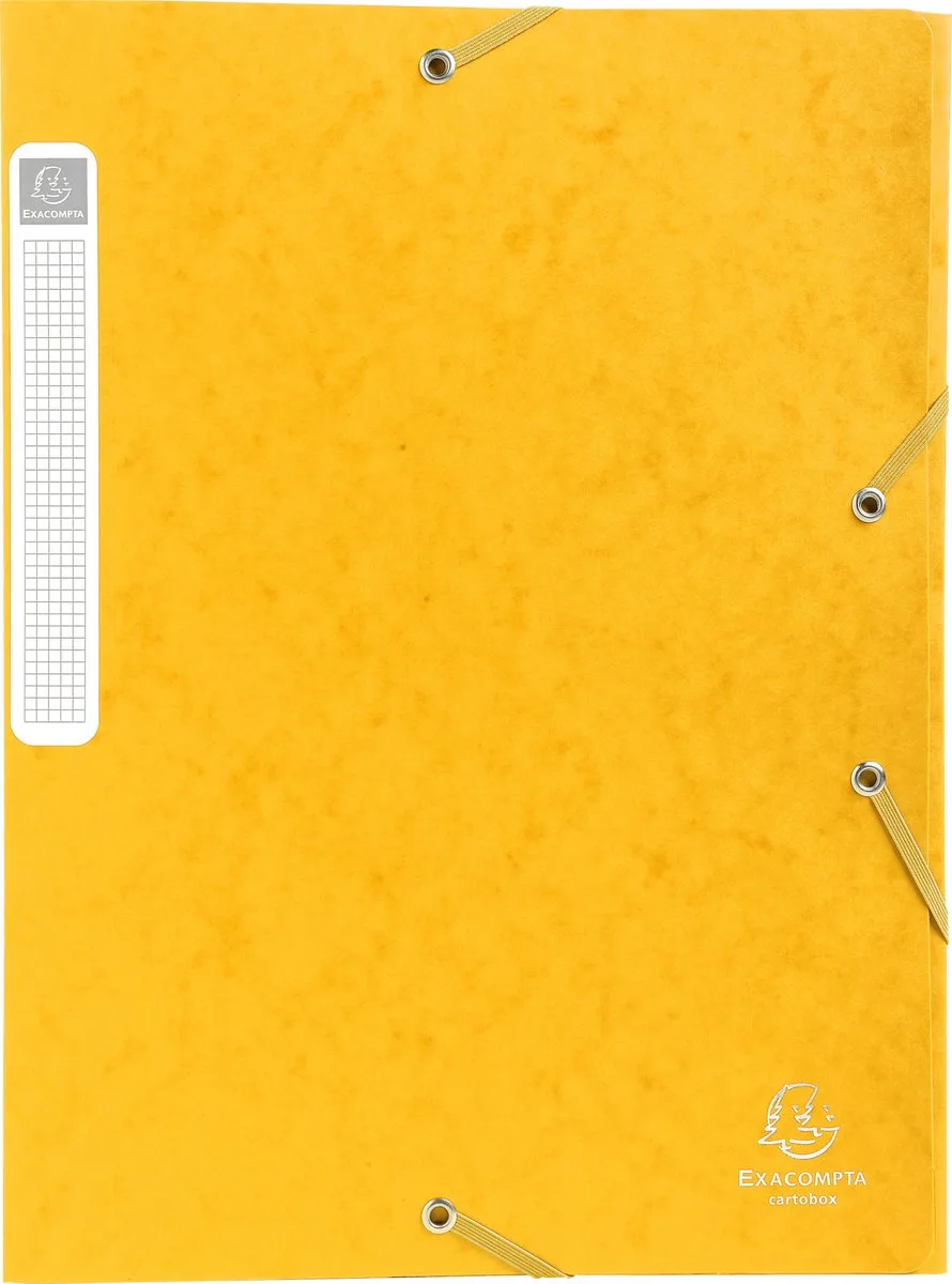 Exacompta 25x Cartobox Archiefdoos Rug 25mm - A4 (vlak geleverd) - 18506H de Exacompta en Jaune – photo produit