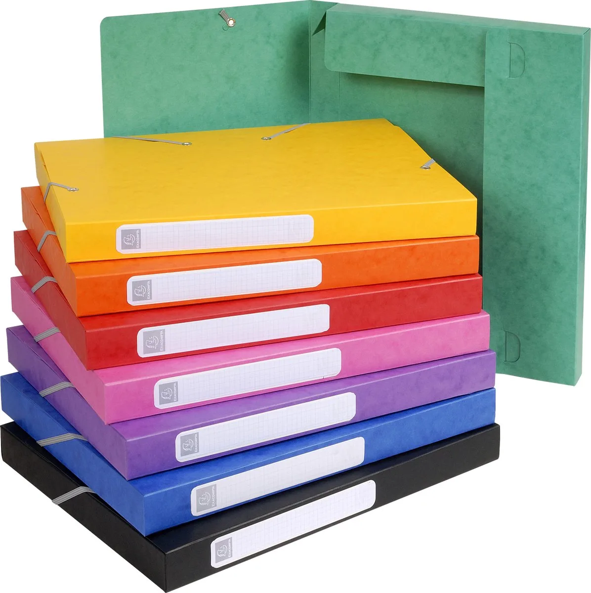 Exacompta 25x Cartobox Archiefdoos Rug 25mm - A4 (vlak geleverd) - 18500H de Exacompta en Geassorteerd – photo produit