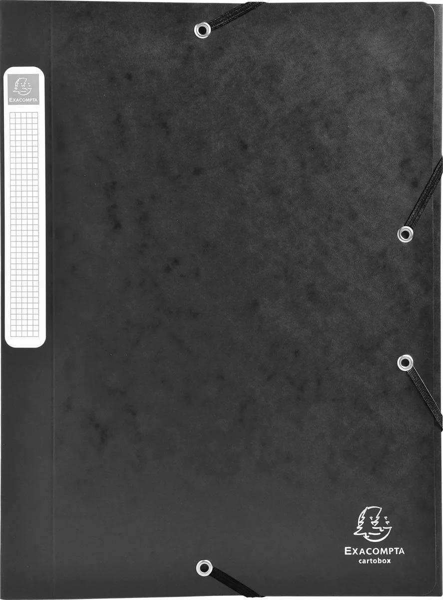 Exacompta 25x Cartobox Archiefdoos Rug 25mm - A4 (vlak geleverd) - 18516H by Exacompta in Black – product photo