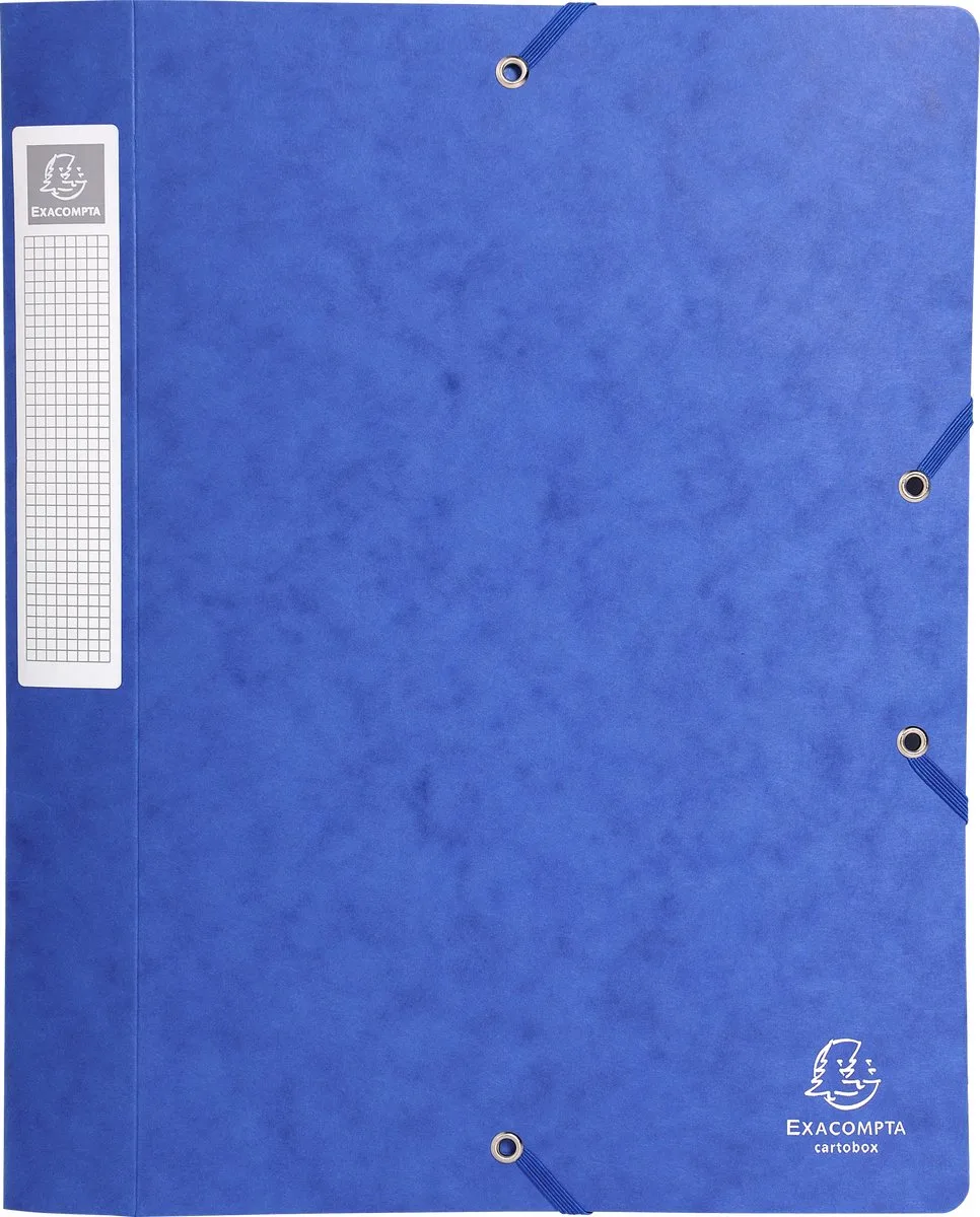 Exacompta 25x Cartobox Archiefdoos Rug 25mm - A4 (vlak geleverd) - 18505H de Exacompta en Bleu – photo produit