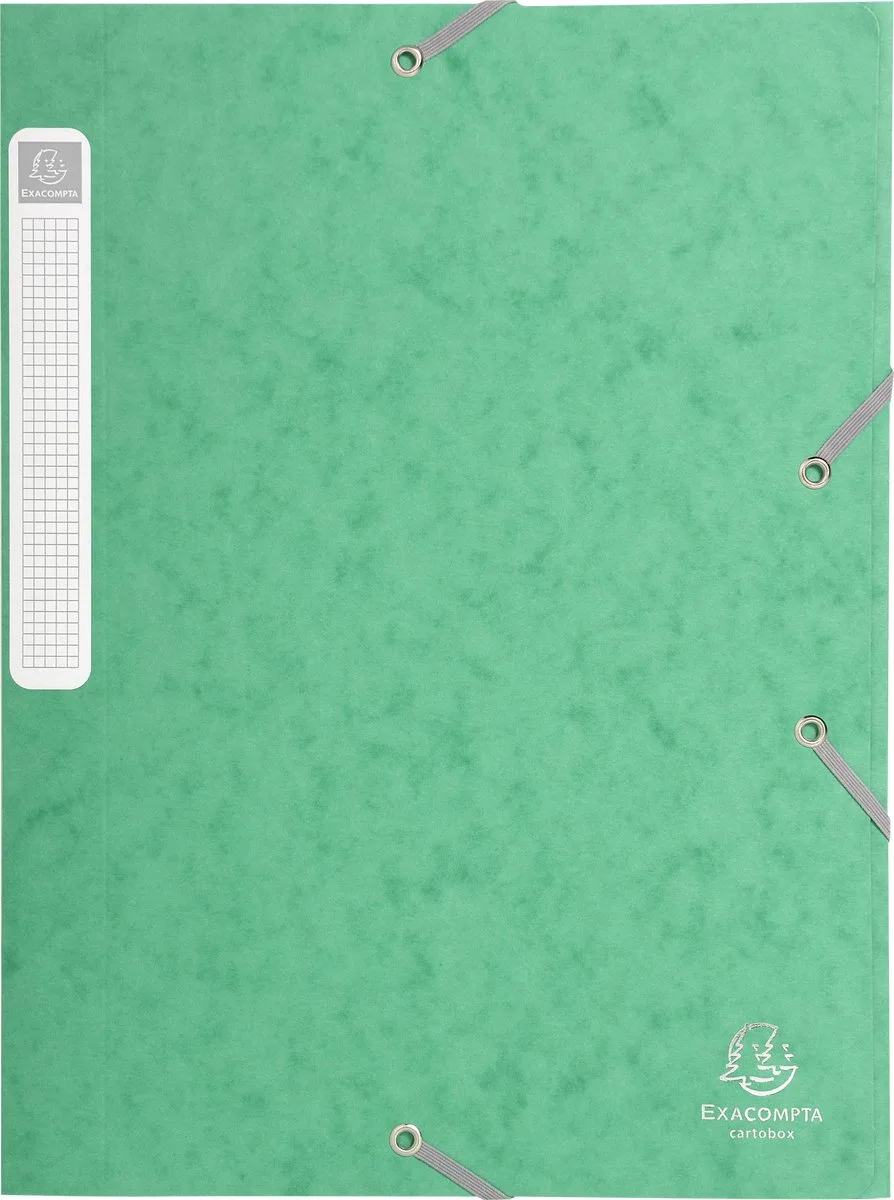 Exacompta 25x Cartobox Archiefdoos Rug 25mm - A4 (vlak geleverd) - 18503H de Exacompta en Vert – photo produit