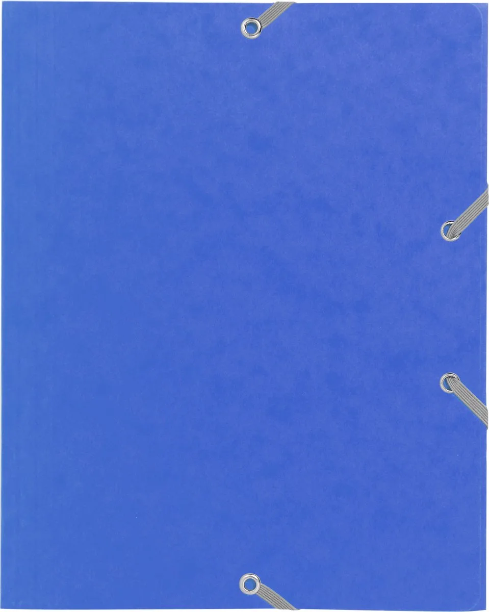 Exacompta 25x Elastomap 3 kleppen versterkt karton 400gm2 - schoolformaat 17x22cm - 55200E från Exacompta i Geassorteerd – produktbild