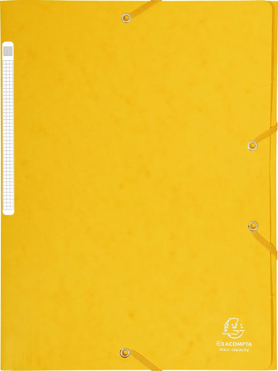 Exacompta 25x Elastomap Maxi capacity in glanskarton 425gm2 - A4 - 17106H de Exacompta en Jaune – photo produit