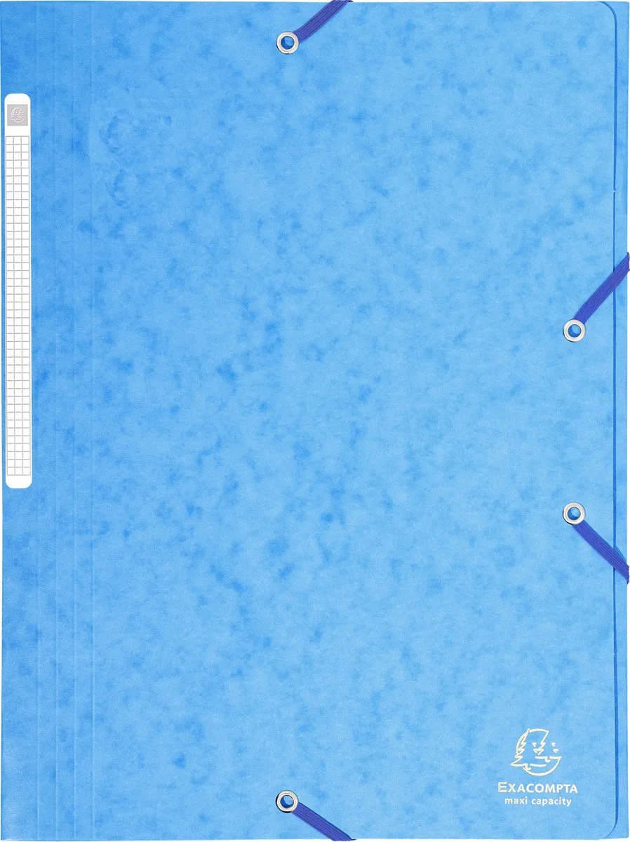 Exacompta 25x Elastomap Maxi capacity in glanskarton 425gm2 - A4 - 17112H de Exacompta en Turquoise – photo produit