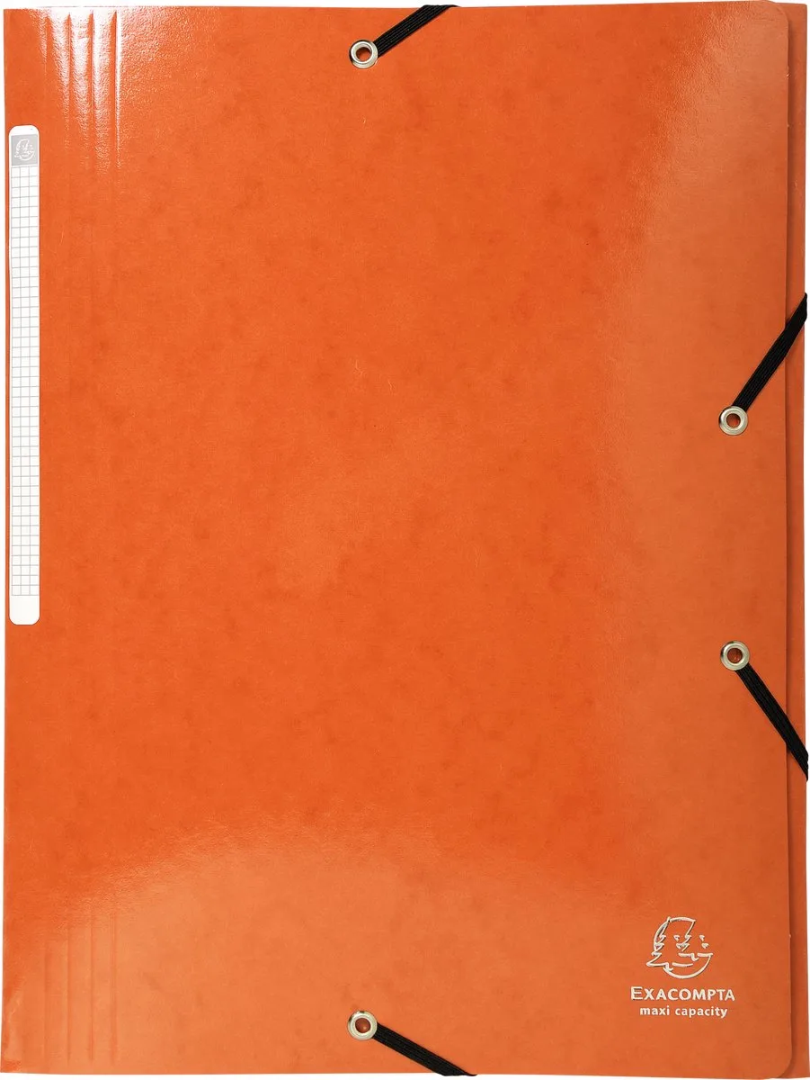 Exacompta 25x IDERAMA® Elastomap 3 kleppen Maxi Capacity 425gm2 A4 - 55836E de Exacompta en Orange – photo produit