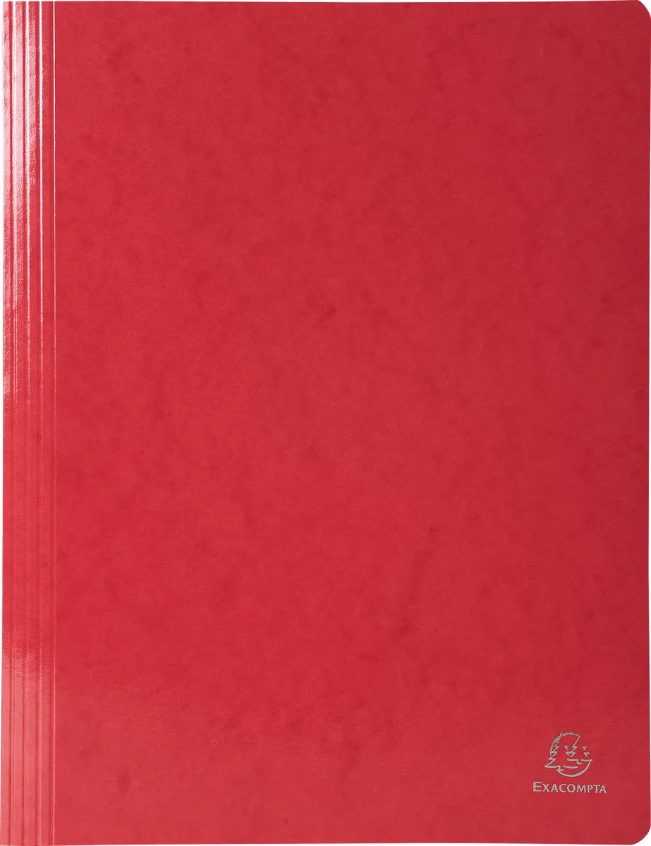 Exacompta 25x Snelhechtmap IDERAMA® in gelamineerd glanskarton 355gm2 - A13 - 380803B van Exacompta in Rood – productfoto