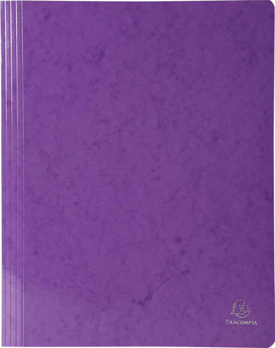 Exacompta 25x Snelhechtmap IDERAMA® in gelamineerd glanskarton 355gm2 - A13 - 380812B de Exacompta en Purper – photo produit