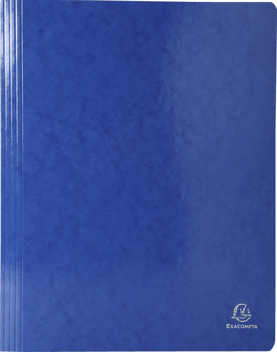 Exacompta 25x Snelhechtmap IDERAMA® in gelamineerd glanskarton 355gm2 - A13 - 380807B de Exacompta en Bleu foncé – photo produit
