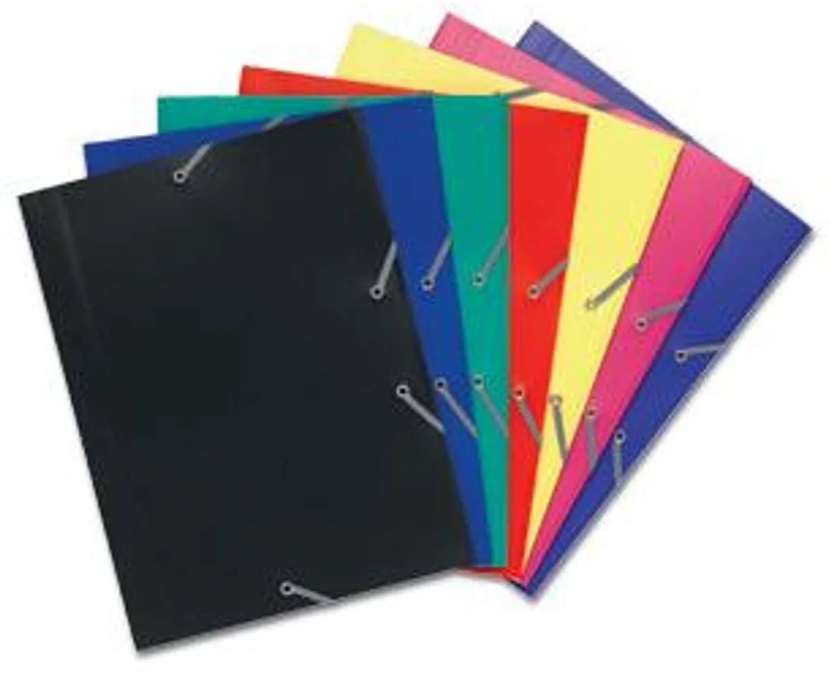 Exacompta 30x Elastomap 3 kleppen ondoorschijnende PP 4/10de - A4 - 55903E von Exacompta in Grün – Produktfoto